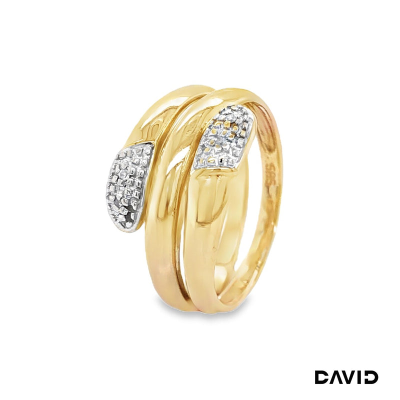 Ring Schlange Diamanten Gold 585/14k