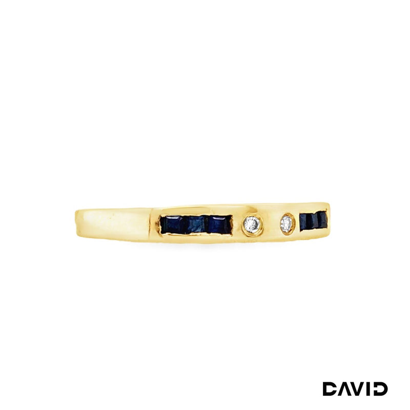 Ring Brillanten/Saphir Gold 750/18k