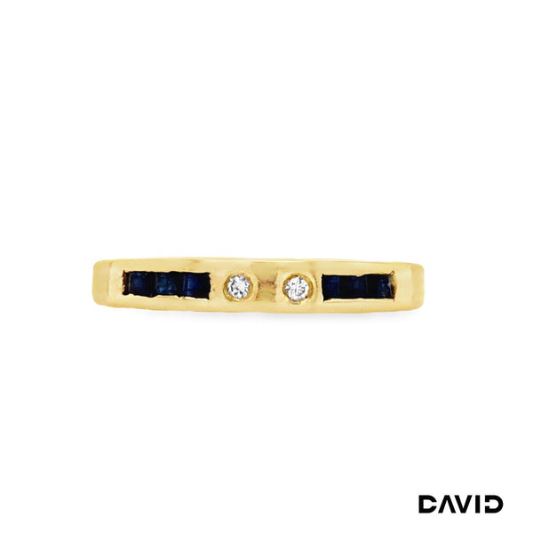 Ring Brillanten/Saphir Gold 750/18k
