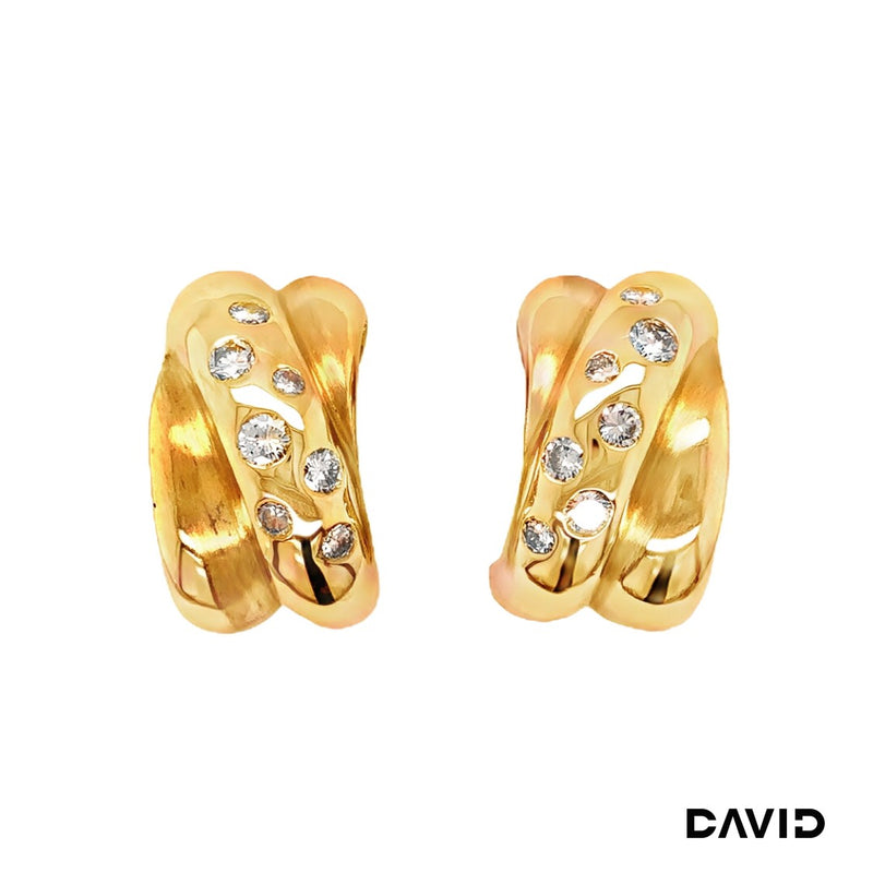 Ohrclips Brillanten Gold 750/18k