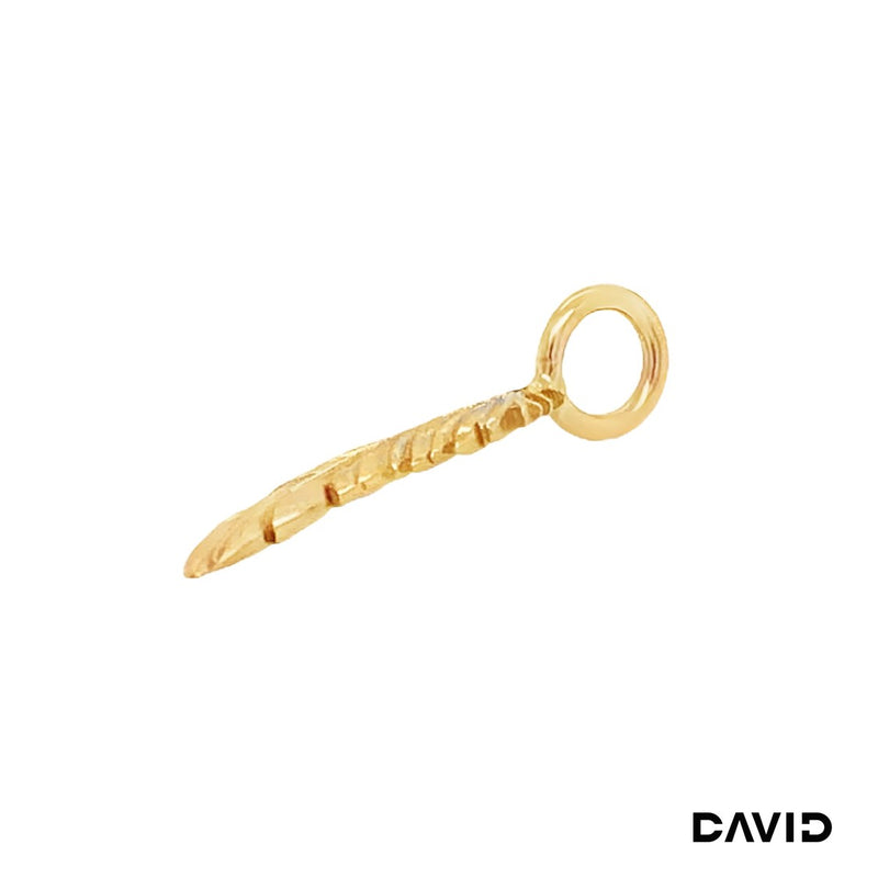 Anhänger Feder Gold 750/18k