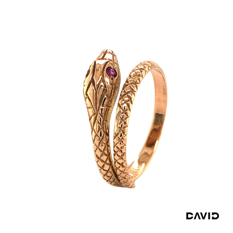Ring Schlange Gold 8k