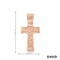 Anhänger Kreuz 14k Roségold