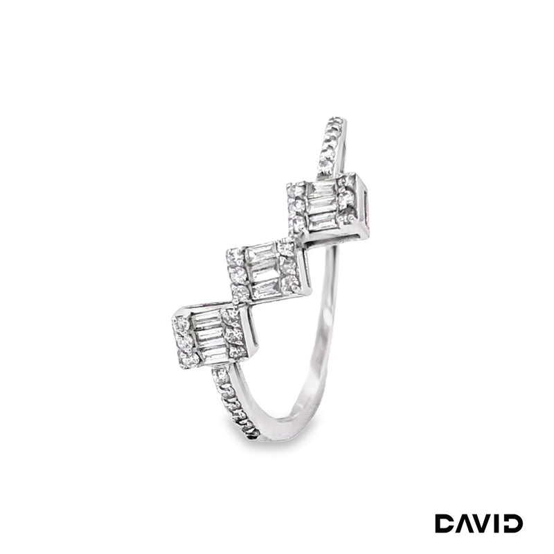 Ring Diamanten 750-18k Weißgold