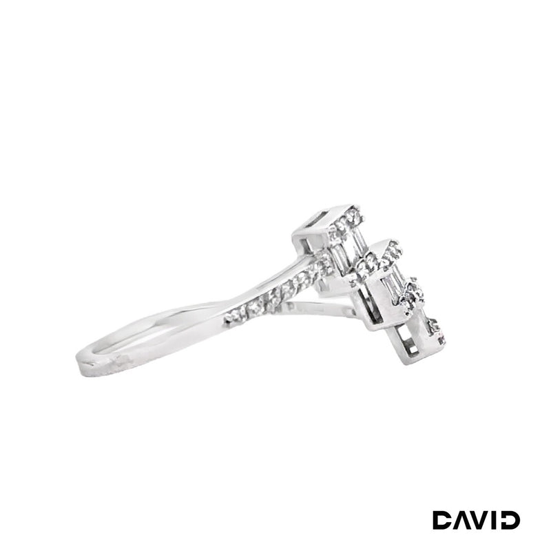 Ring Diamanten 750-18k Weißgold
