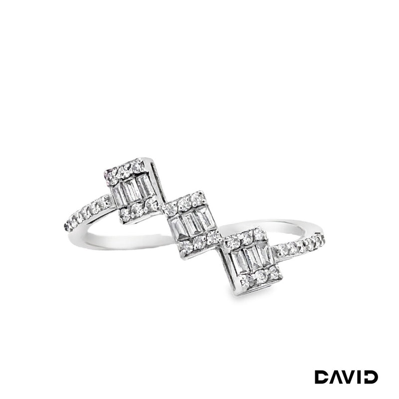 Ring Diamanten 750-18k Weißgold