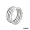 Ring "Bulgari" BZero1 3Band 750-18k Weißgold