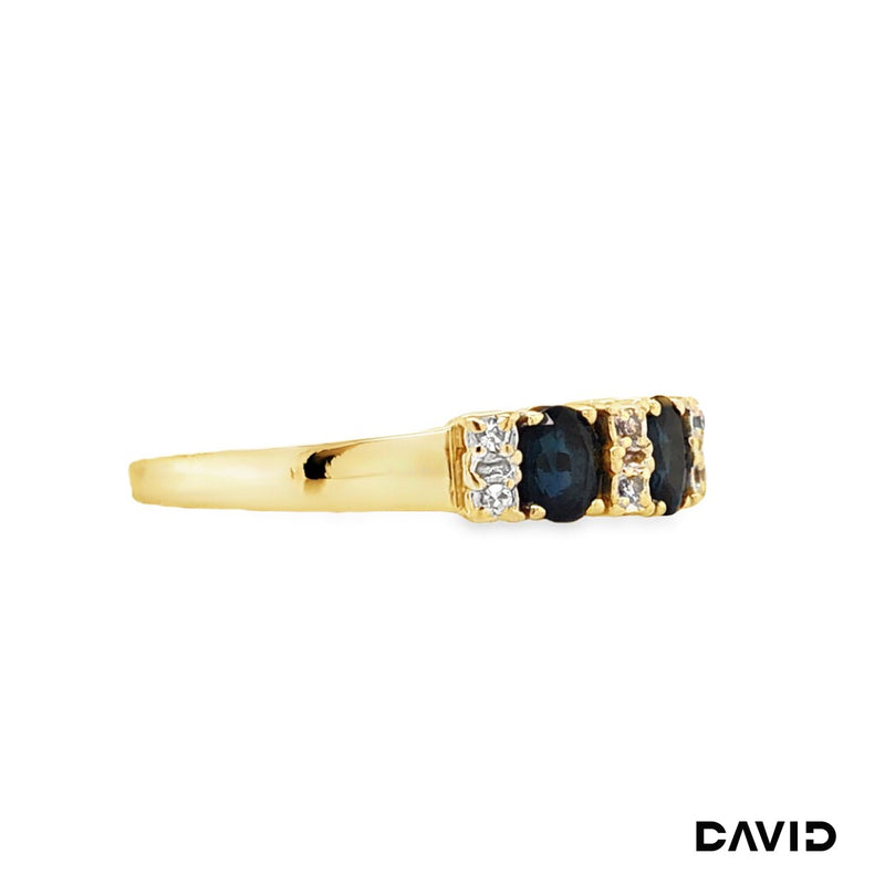 Ring Diamanten/Saphir Gold 585/14k