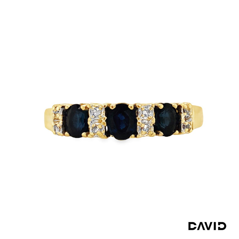Ring Diamanten/Saphir Gold 585/14k