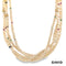 Perlencollier 50 Dia./Rubin/Smaragd/Saphir Gold 585/14k