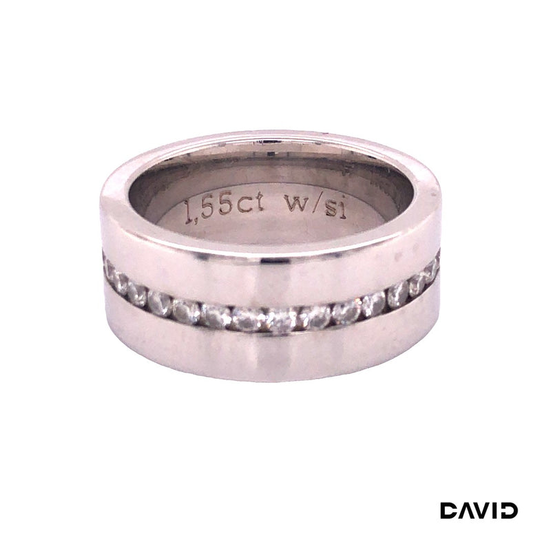 Ring Brill./Achtkant Diamant 585/14k Weißgold