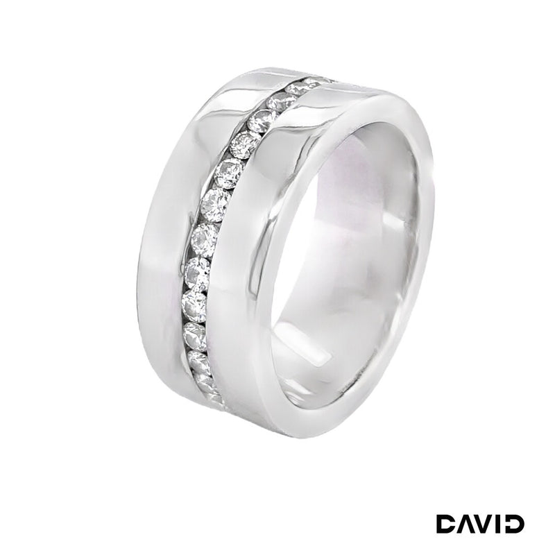 Ring Brill./Achtkant Diamant 585/14k Weißgold