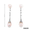 Ohrstecker Perle Akoya Perle / Diamanten 585/14k Weißgold