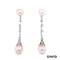 Ohrstecker Perle Akoya Perle / Diamanten 585/14k Weißgold