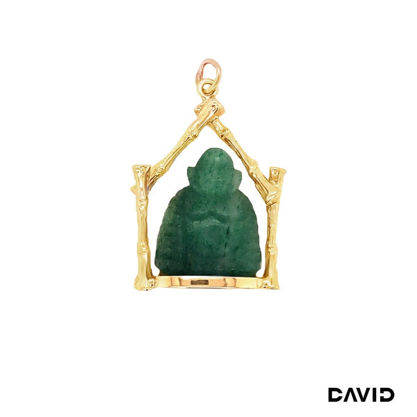 Anhänger Buddha Jade Gold 585/14k