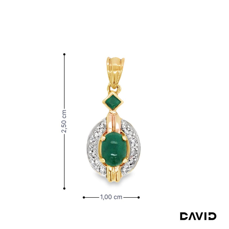Anhänger Smaragd Gold 585/14k