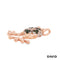 Anhänger Frosch Brill./Smaragd Gold 750/18k