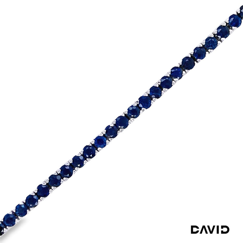 Armband 18 Saphire 750-18k Weißgold