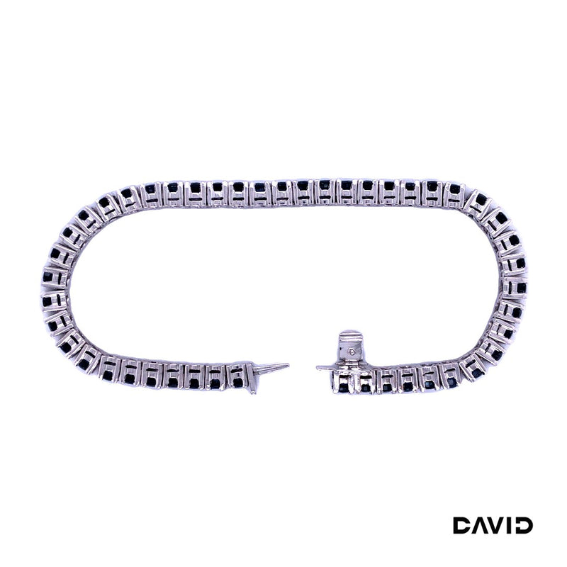 Armband 18 Saphire 750-18k Weißgold