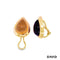 Ohrclips Citrin/Amethyst Gold 750/18k