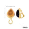 Ohrclips Citrin/Amethyst Gold 750/18k