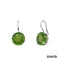 Ohrhänger Peridot 750-18k Weißgold