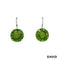 Ohrhänger Peridot 750-18k Weißgold