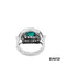 Ring Brill./Smaragd 950Platin