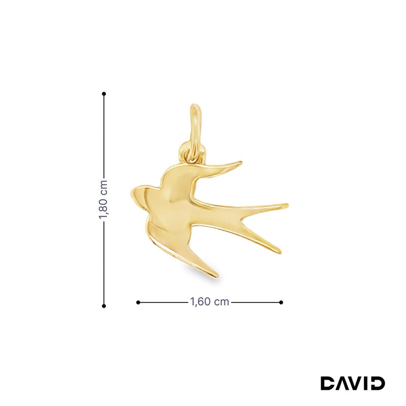 Anhänger Schwalbe Gold 750/18k