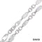 Plattenkette 95 Silber s925