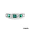 Ring Brillanten/Smaragd Gold 18k Bicolor
