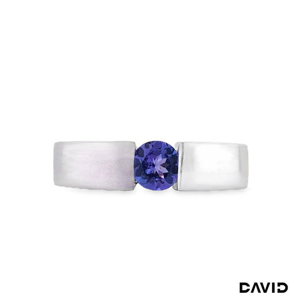 Ring Tansanit 750-18k Weißgold
