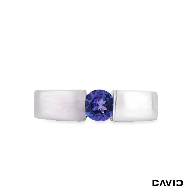 Ring Tansanit 750-18k Weißgold