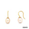 Ohrhänger mit Perle Süßwasser-Zuchtperle Gold 585/14k