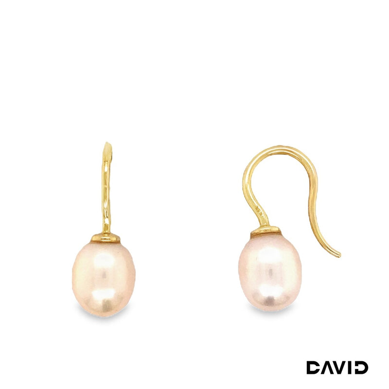 Ohrhänger mit Perle Süßwasser-Zuchtperle Gold 585/14k