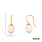 Ohrhänger mit Perle Süßwasser-Zuchtperle Gold 585/14k