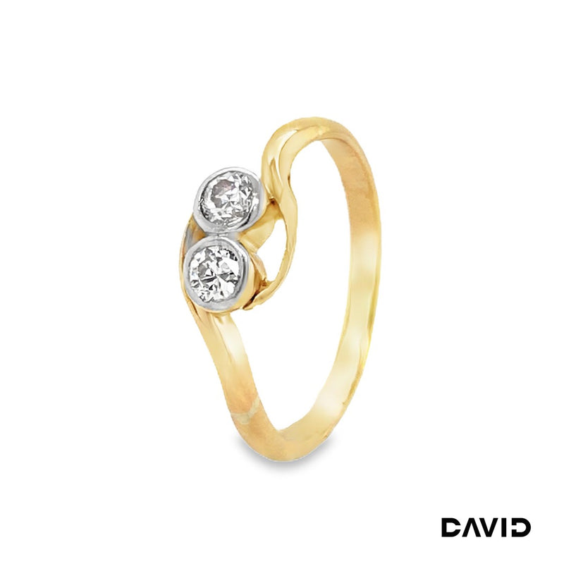 Ring Diamant - Altschliff Gold 585/14k