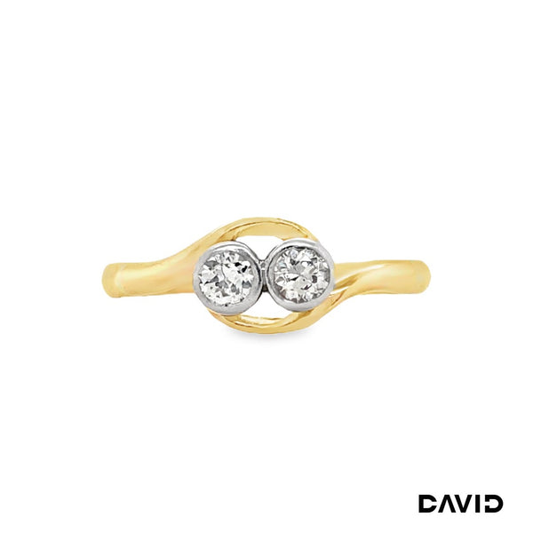 Ring Diamant - Altschliff Gold 585/14k
