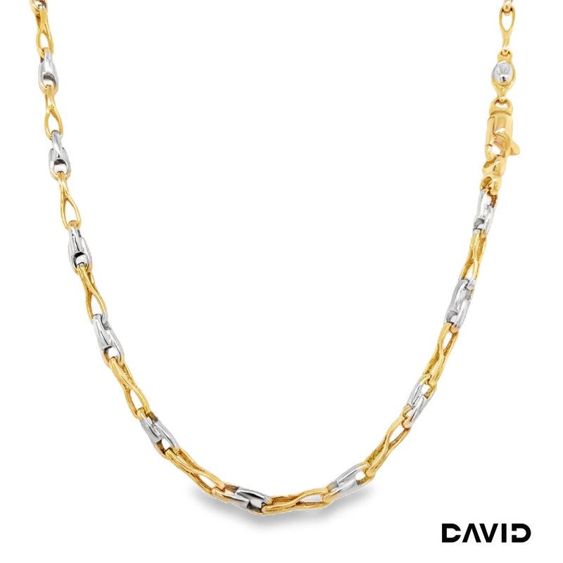 Kette 50 Gold 18k Bicolor