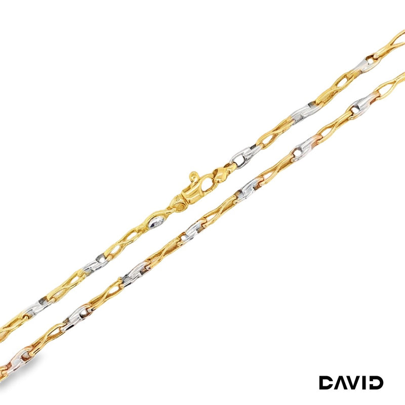 Kette 50 Gold 18k Bicolor