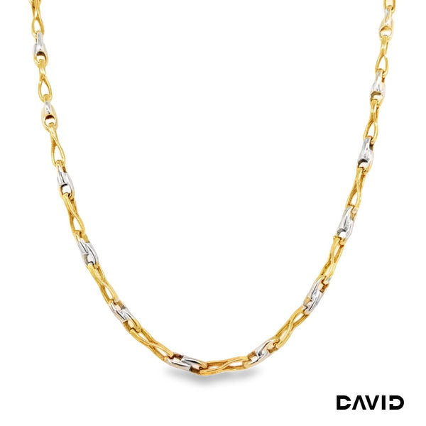 Kette 50 Gold 18k Bicolor