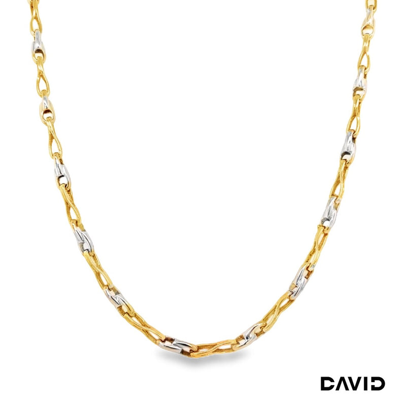 Kette 50 Gold 18k Bicolor