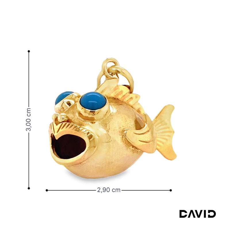 Anhänger Fisch Gold 750/18k