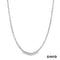 Kordelkette 80 Silber s925