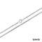 Kordelkette 80 Silber s925