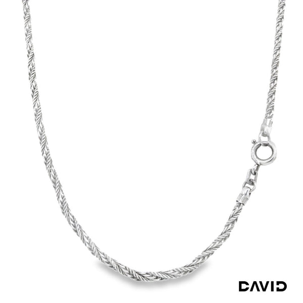 Kordelkette 80 Silber s925