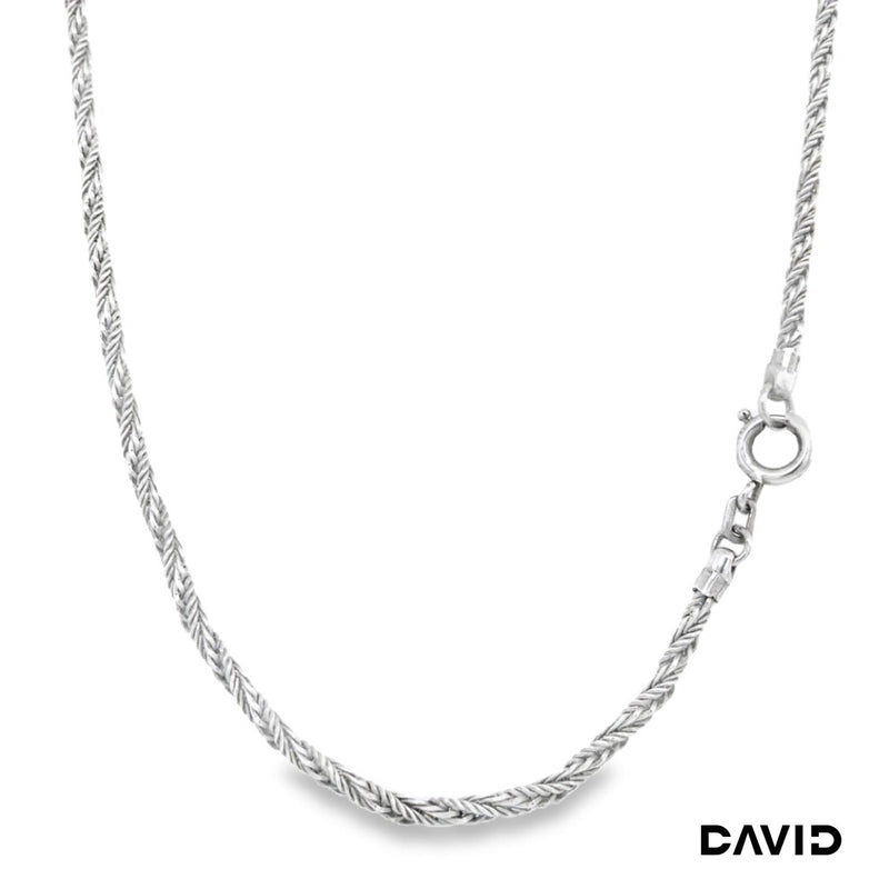 Kordelkette 80 Silber s925