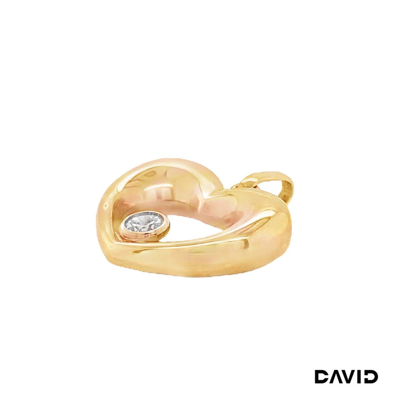 Anhänger Herz Zirkonia Gold 585/14k