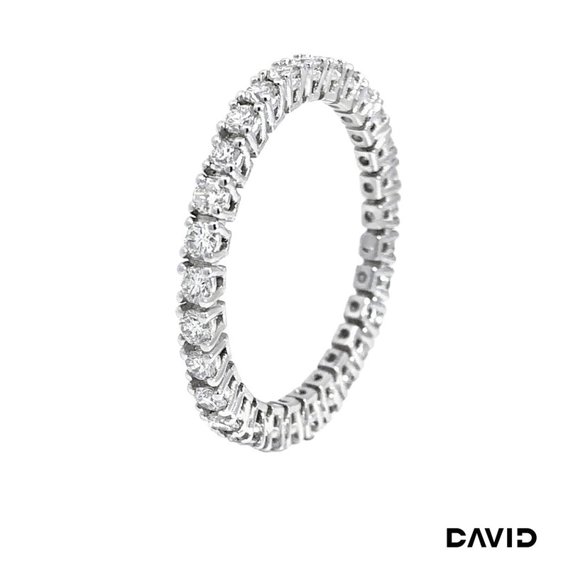 Memoire Ring Brillanten 585/14k Weißgold