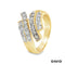 Ring Brillanten Gold 14k Bicolor